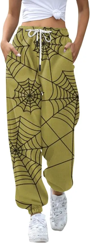 Womens Joggers with Pockets 2024 Trendy Baggy Sweatpants Plus Size Skeleton Print Hiking Pants Petite Lightweight