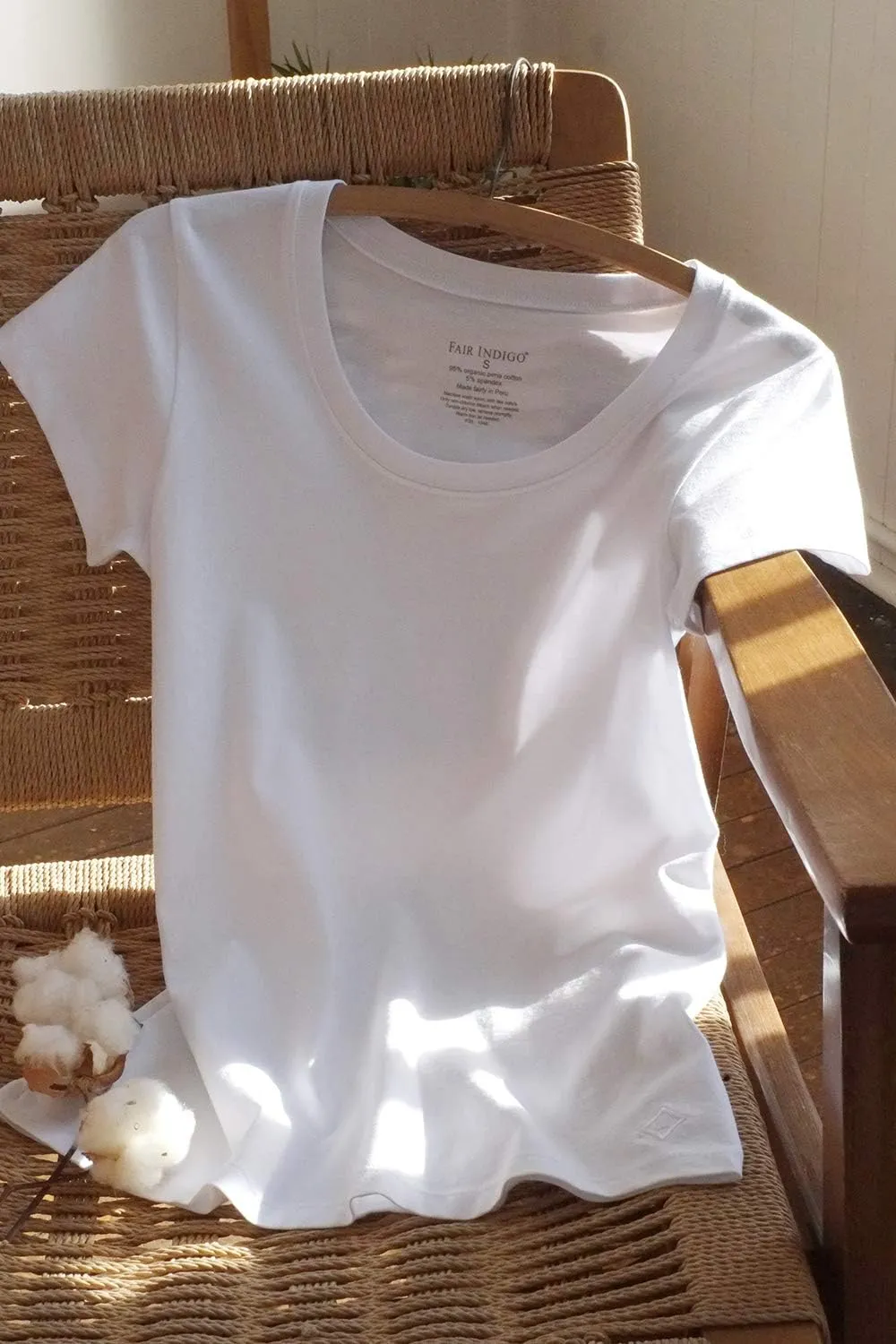 Women's Organic Pima Cotton Short Sleeve Scoop Neck Tee