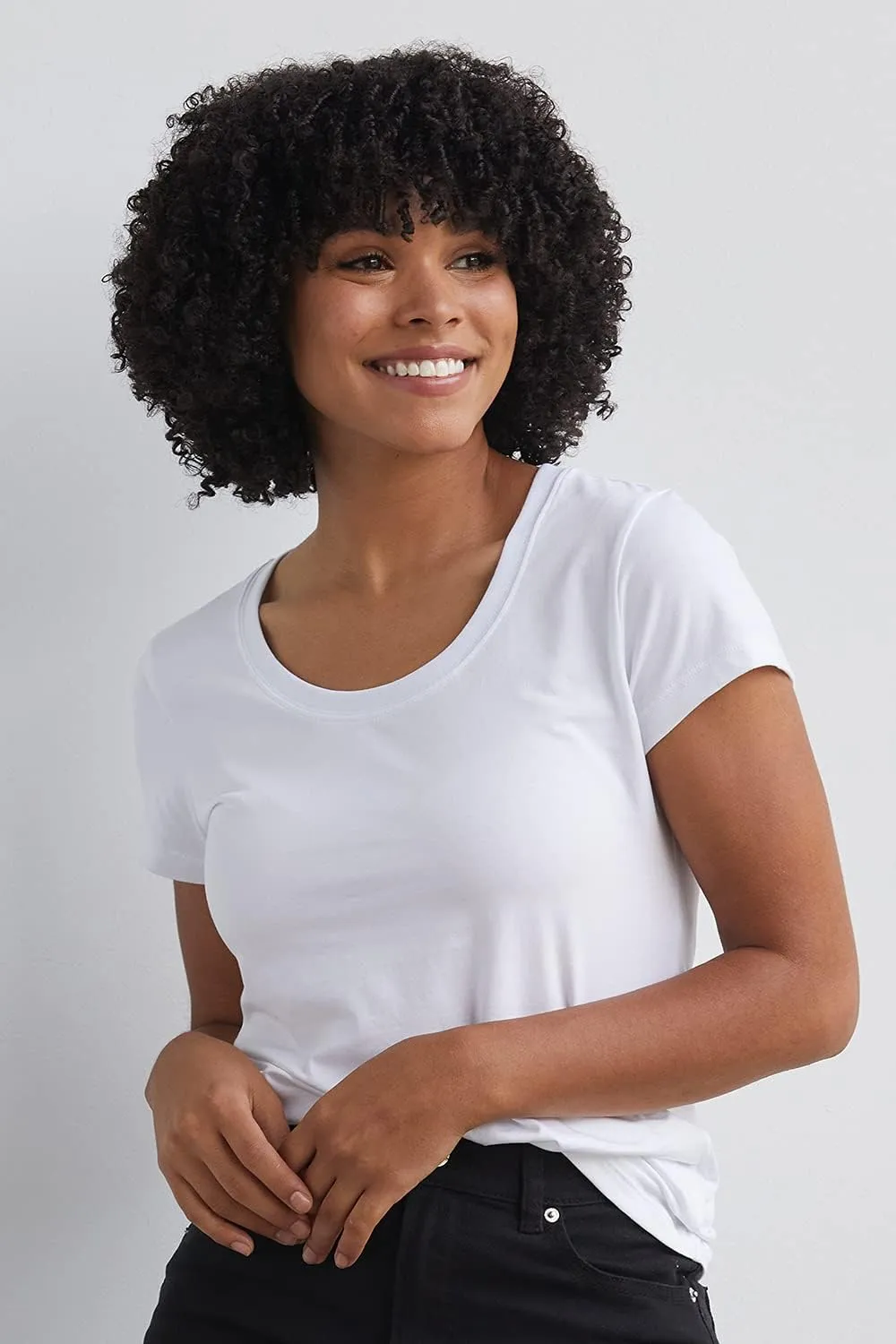 Women's Organic Pima Cotton Short Sleeve Scoop Neck Tee
