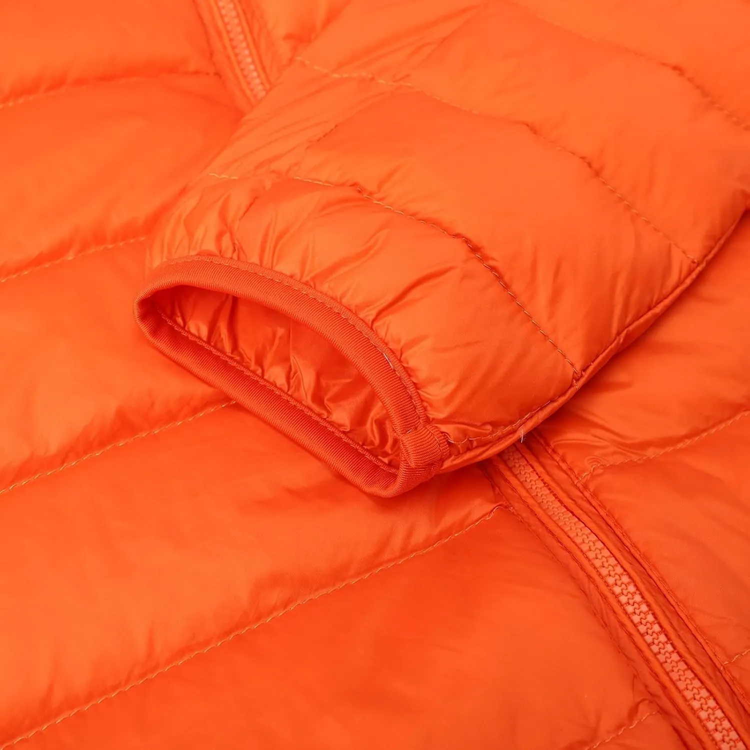 Women's Puffer Jacket Packable Quilted Lightweight Down Jacket Plus Size Short Bubble Coat Light Winter Hooded Coat