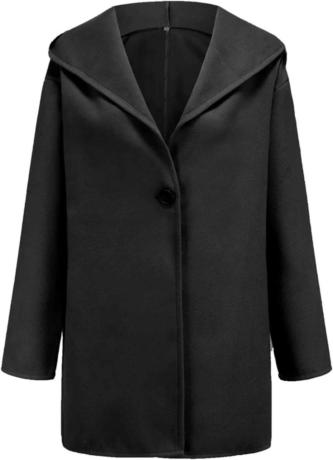 Womens Trench Coat Long Fuzzy Jacket Loose Fitting Warm Winter Outwear Fashion Lapel Jacket Coats Pedcoat Womens