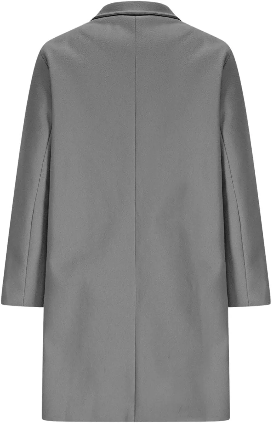 Womens Trench Coat Zip up Peacoat Wool Blend Long Coat Open Front Cardigan Casual Office Jacket Falll Winter Outfits