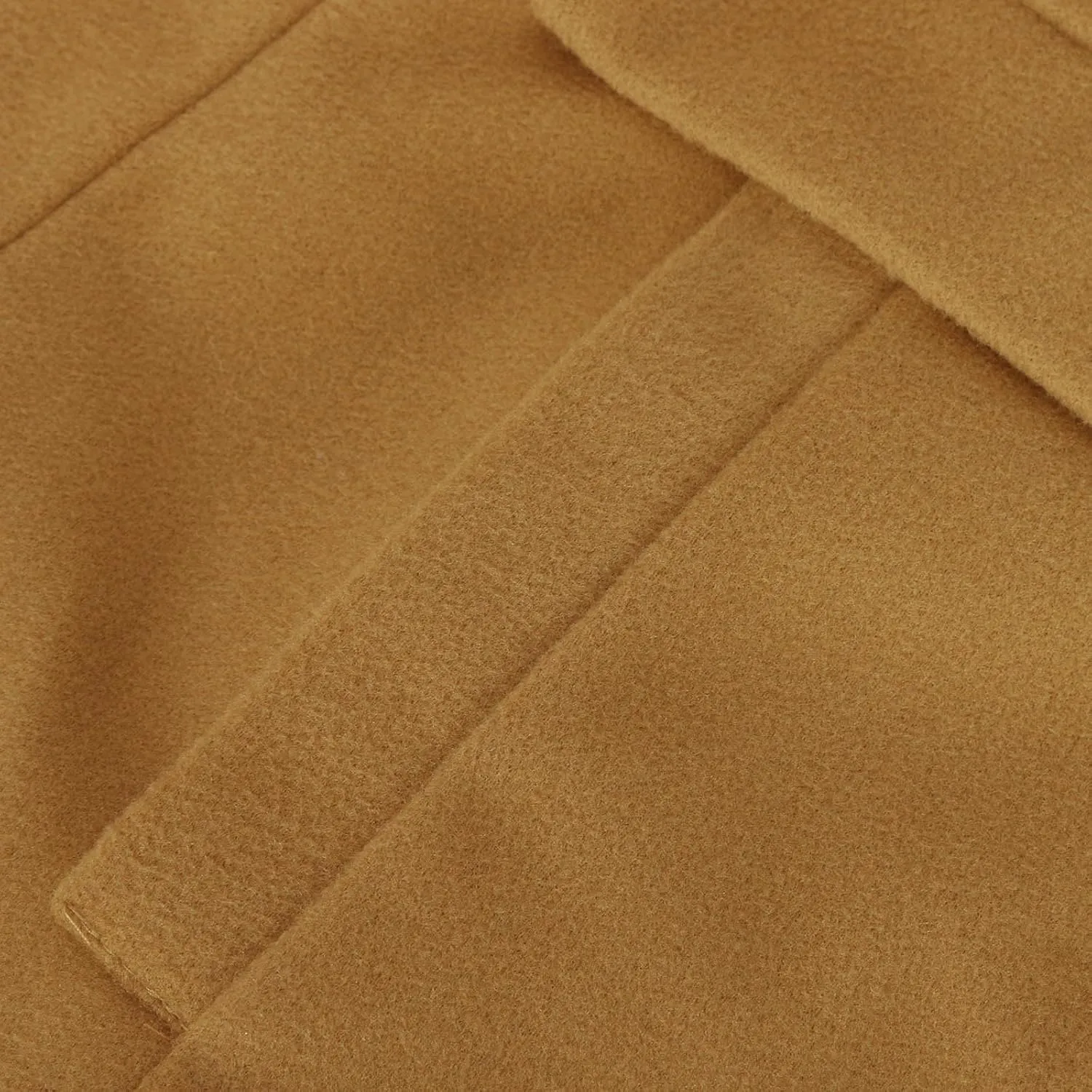 Womens Trench Coats 2024 Notch Lapel Mid-Long Open Front Pea Coat Wool Blend Warm Winter Jackets With Pockets