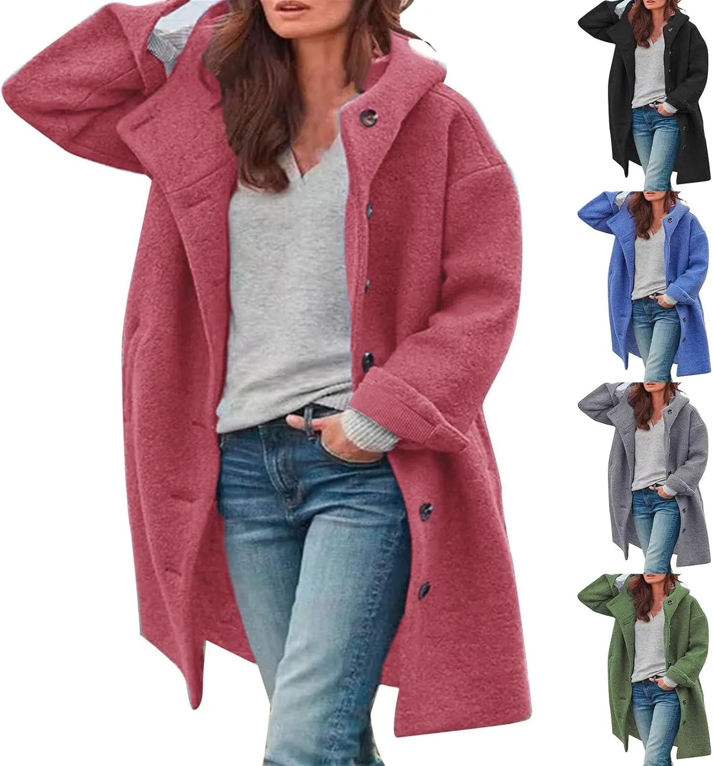 Women's Winter Windproof Warm Down Coats Coat Lapel Double-Breasted Daily Waterproof Female Jacket Snowboarding