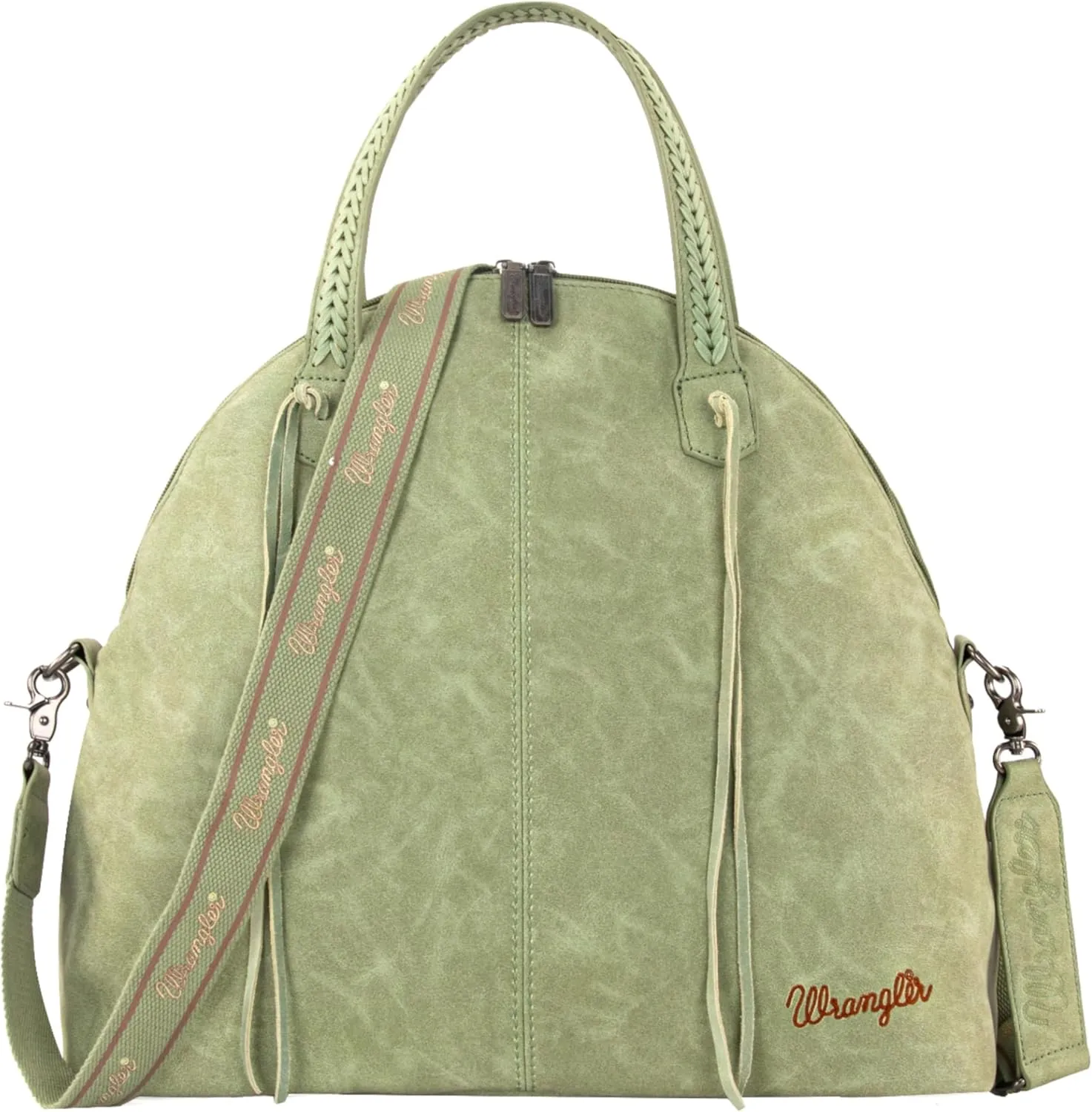 Wrangler Weekender Travel Bag Woven Top Handle Large Handbag and Boho Carry on Bag