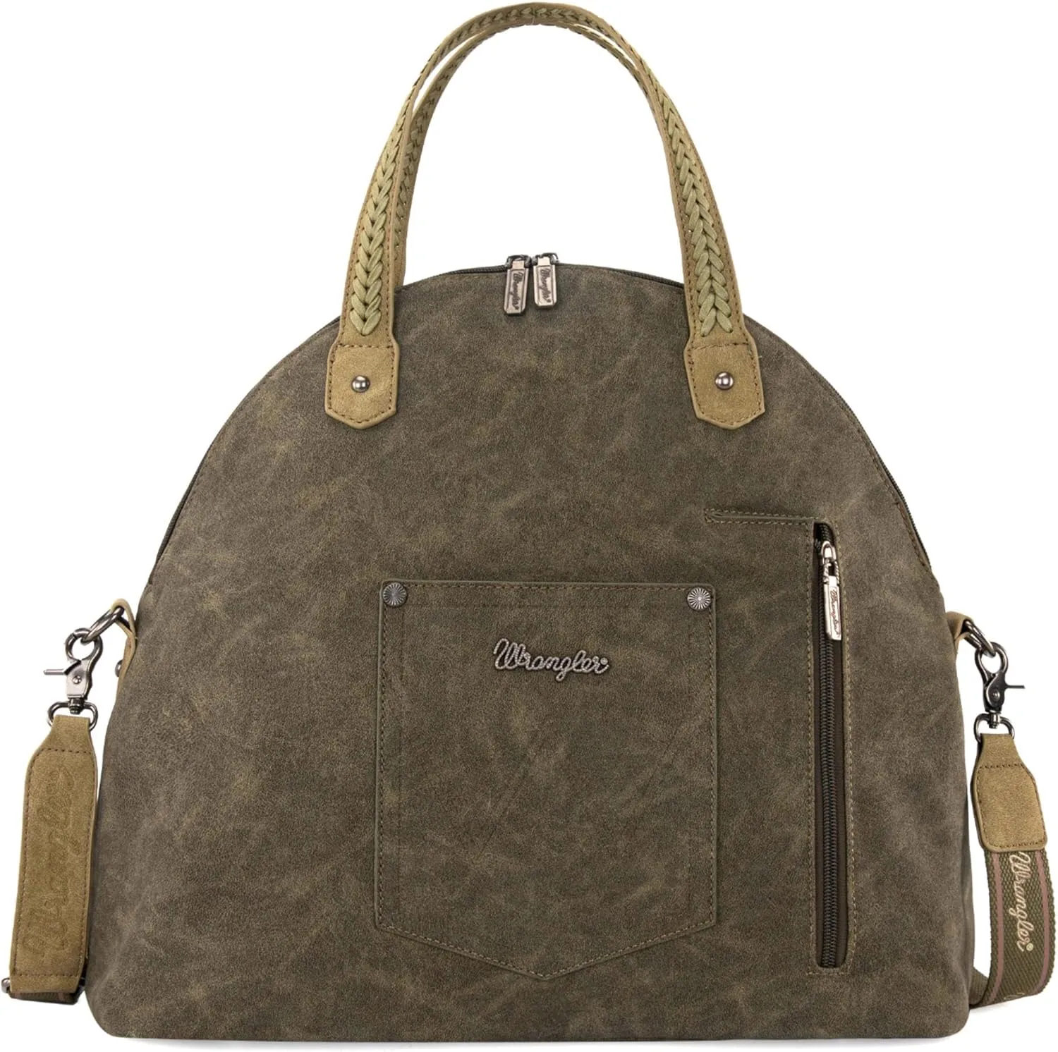 Wrangler Weekender Travel Bag Woven Top Handle Large Handbag and Boho Carry on Bag