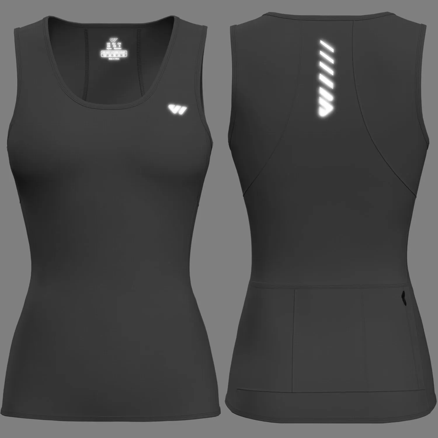 Wulibike Sleeveless Cycling Jersey Women Running Shirts Vest bike top Summer Biking tank Basic Top With Pockets