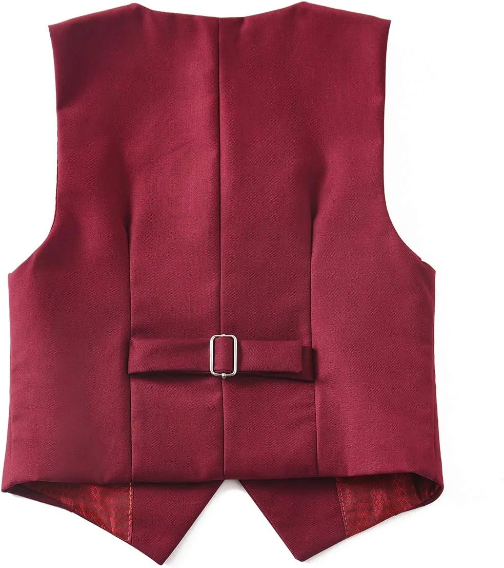 YuanLu Kids Suits for Boys Tuxedo Wedding Ring Bearer Outfit Boy Toddler Suit Formal Vest Set