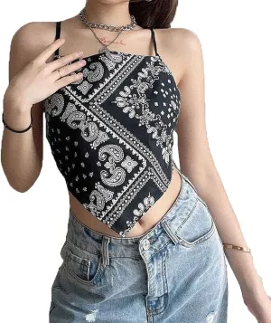 Zip up Jackets for Women Adjustable Straps Leaky Back Top Women's Cropped Irregular Camisole Tube Top