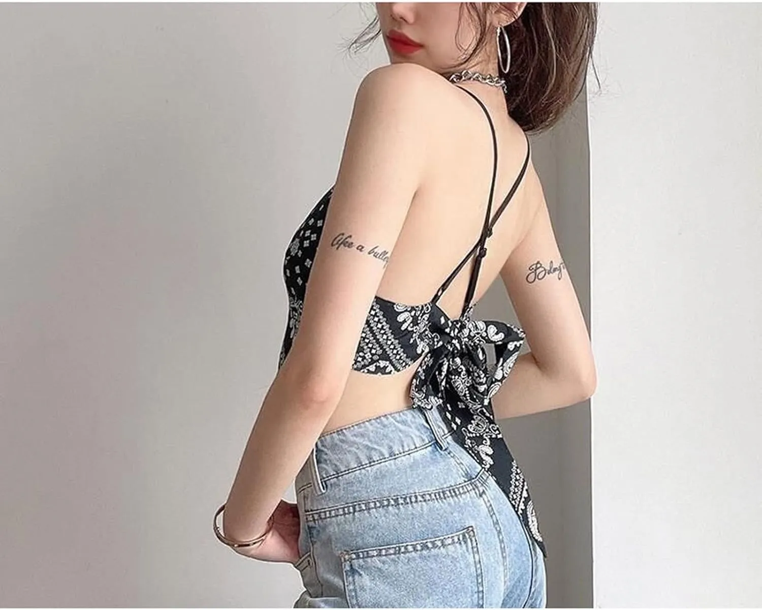 Zip up Jackets for Women Adjustable Straps Leaky Back Top Women's Cropped Irregular Camisole Tube Top
